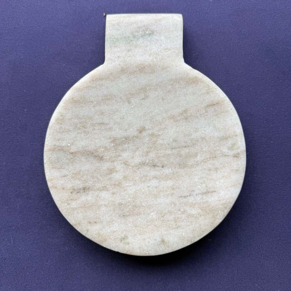 Natural Champagne Marble Spoon Rest Cooking Utensil Holder